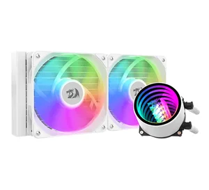 CCW-3011W White ARGB Liquid CPU Cooler 240mm Dual 120mm Fans AIO Cooling System Intel AMD Gaming PC