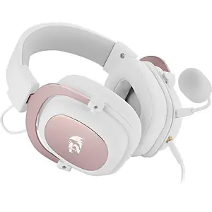 Redragon Zeus 2 White H510W 3-in-1 Wired Gaming Headset with 7.1 Surround Sound & Detachable Noise-Cancelling Microphone