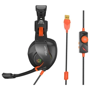 Meetion HP099 Black 7.1 Hi-Fi Gaming Headset – USB Wired, Metal Frame, Volume Control