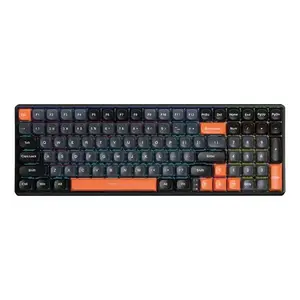 AULA S100 Pro Grey + Black + Orange Red Switch Mechanical Gaming Keyboard