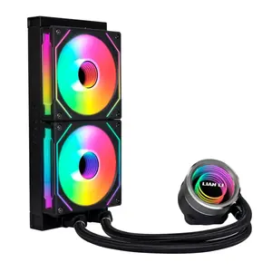 Lian Li Galahad II Trinity 240 SL-INF Edition 240mm AIO Liquid CPU Cooler – Black, Infinity Mirror ARGB Fans