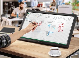 ViewSonic TD2423 24" IR 10-Point Intuitive Touch Screen Monitor – FHD, VA, Finger/Stylus/Glove Touch