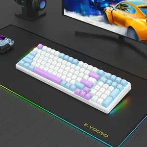 E-YOOSO Z-99 RGB Mechanical Keyboard White Blue Purple