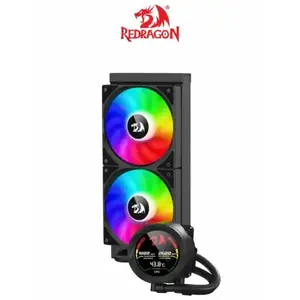 Redragon CCW-1019 240mm ARGB Liquid CPU Cooler AIO Cooler with Digital Display 120mm Fans Intel AMD Gaming PC Water Cooling System