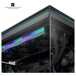 Thermalright TL-M10 Black Micro-ATX Gaming Case with 4 Pre-Installed ARGB Fans