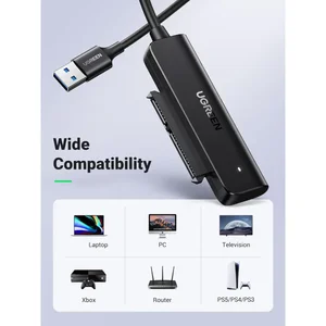 UGREEN USB to SATA Hard Drive Converter Cable EU Adapter for 2.5"/3.5