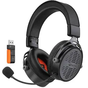 Meetion BTH013 Wireless Gaming Headset – Wired + 2.4G + Bluetooth 5.3 Tri-Mode, Detachable Noise-Cancelling Mic, 1200mAh Battery