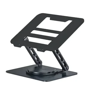 Full Angle Adjustable & Foldable Laptop Stand – Black Ergonomic Portable Laptop Holder