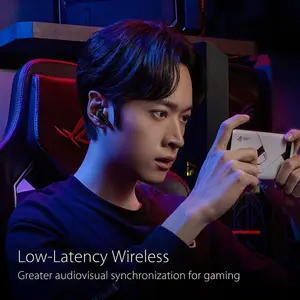 ASUS ROG Cetra True Wireless Gaming Earbuds Black Low Latency Bluetooth Gaming Earphones with ANC for Mobile & PC Gaming