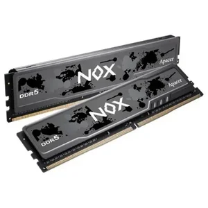 Apacer NOX 32GB (2x16GB) DDR5 6000MHz CL38 Desktop Gaming RAM Kit – Black, Intel XMP