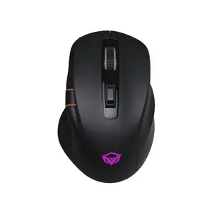 Meetion GW32 Black Wireless Gaming Mouse – Wired + 2.4G + Bluetooth Tri-Mode, 8000 DPI, Ergonomic