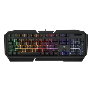 T-Dagger Landing-ship TGK200 Wired Gaming Keyboard 104-107 Key Rainbow Backlit USB Keyboard