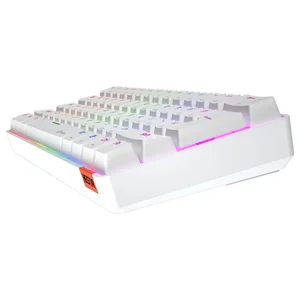 Meetion MK005 White 60% Mechanical Keyboard – USB Wired, OUTEMU Blue Switches, RGB Backlit