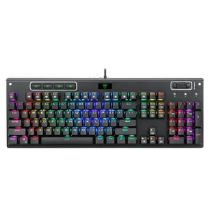 T-Dagger Adriatic TGK316 104-Key Mechanical Gaming Keyboard with Outemu Blue Switches, RGB Backlight, N-Key Rollover & USB Braided Cable
