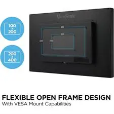 ViewSonic TD3207 32" Open Frame 10-Point P-Cap Touch Screen Monitor – FHD, VA, IP54