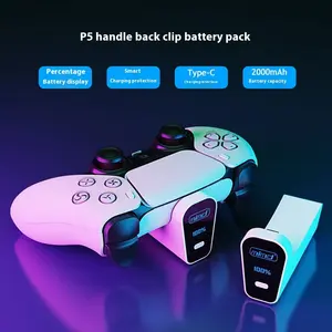 Mimd Rechargeable Battery Pack for PS5 DualSense Controller – Percentage Display