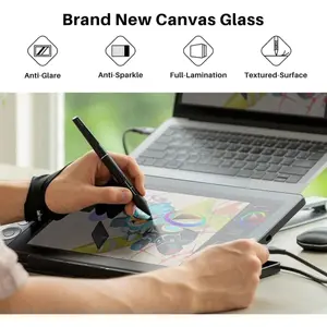 Huion Kamvas 13 (Gen 3) Pen Display with Stand – 13.3" Fully Laminated Screen, PenTech 4.0, 16384 Pressure Levels