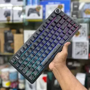 AULA F75 Black Contour Star Vector Switch Tri-Mode Mechanical Gaming Keyboard - Wireless Hot-Swap RGB