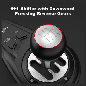 PXN A7 Gaming Gear Shifter 6+1 Manual with Handbrake Button – PC Racing Simulator Shifter Plug & Play