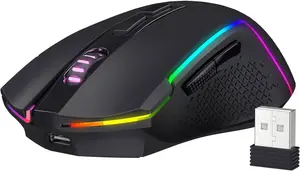 Redragon M693 Trident Pro RGB Wireless Gaming Mouse Bluetooth/2.4G/Wired Tri-Mode Gamer Mouse 16000 DPI