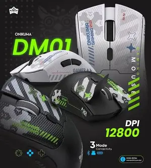ONIKUMA DM01 Black Tri-Mode Wireless Gaming Mouse - 12800 DPI, Ultra Light 57g, RGB