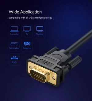 UGREEN VGA Male to Male Cable 1.5m – 1080P@60Hz Full HD High Resolution Monitor & Projector Cable