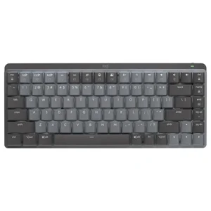 Logitech MX Mechanical Mini Wireless Illuminated Keyboard Graphite Clicky - Low-Profile Switches, Bluetooth, Logi Bolt (920-010782)