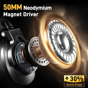 MAONO MH700 Professional Studio Monitor Headphones 50mm Drivers Over-Ear Wired DJ Headset for Recording Podcasting Music Production
