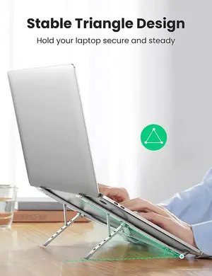 UGREEN Adjustable Laptop Stand Silver Ergonomic Height Riser