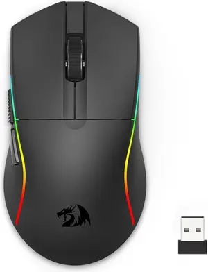 Redragon Deicide Pro M816-PRO Tri-Mode Wireless Gaming Mouse – 26000 DPI PAW3395 Sensor, Bluetooth 5.0, 2.4GHz Wireless & Wired RGB Mouse, Ultra-Lightweight Esports Gaming Mouse