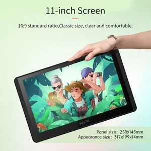 BOSTO P120 11.6" Pen Display Drawing Tablet – Draw Directly on Screen for Illustration & Design