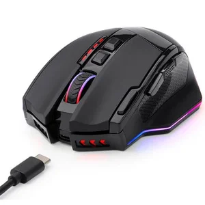 Redragon M801P Sniper Pro RGB Wireless/Wired Gaming Mouse 16000 DPI 9 Buttons Dual Mode Gaming Mouse FPS MMO Esports