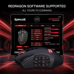 Redragon Azzinoth M921 RGB Wired Gaming Mouse 12400 DPI 18 Buttons MMO