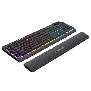Redragon SHIVA K512 RGB Wired Gaming Keyboard with 6 Macro Keys, Multimedia Controls, Anti-Ghosting & Detachable Wrist Rest