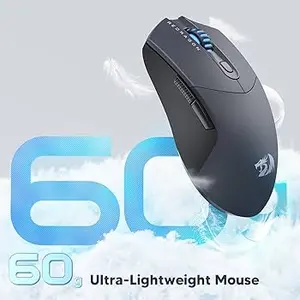 Redragon Saber Pro M922-PRO 1K Tri-Mode Wireless Gaming Mouse – 26000 DPI PAW3395 Sensor, Bluetooth 5.0, 2.4GHz Wireless & Wired Ultra-Lightweight Esports Mouse