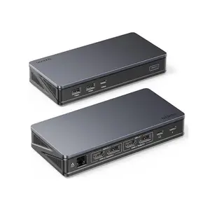 UGREEN USB-C to 2x USB 3.2 1x USB-C 3.2 2x HDMI 2x DP RJ45 Gigabit PD Port Converter 9-in-1 10Gbps Dual Display
