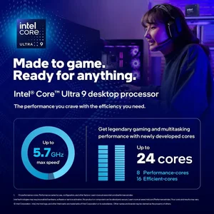 Intel Core Ultra 9 285K Tray Desktop Processor – 24 Cores (8P + 16E) 24 Threads Up To 5.7GHz | Arrow Lake LGA 1851 High-End Gaming CPU
