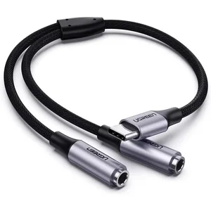 UGREEN USB Type-C to Dual 3.5mm Female Audio Adapter | USB-C to Headphone & Microphone Splitter | Hi-Fi DAC Audio Converter for Laptop, Smartphone & Gaming Headset