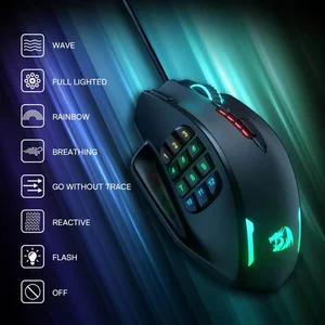 Redragon Impact M908 Wired Gaming Mouse 12400 DPI 18 Buttons MMO