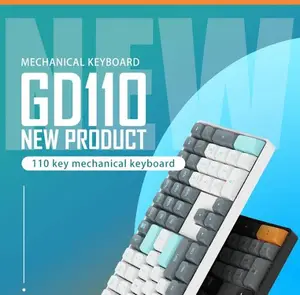 Darkflash GD110 Full Size Wired Mechanical Keyboard - PBT Two-Color Keycaps, N-Key Rollover, Anti-Ghosting