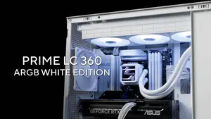 ASUS PRIME LC 360 ARGB White 360mm AIO Liquid CPU Cooler PWM ARGB High Performance Cooling for Intel & AMD