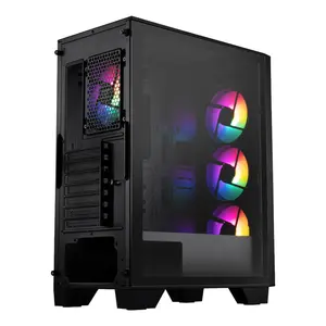 MSI MAG Forge 130A Airflow Mid-Tower ATX Gaming Case - Tempered Glass, ARGB Fans, High Airflow PC Cabinet