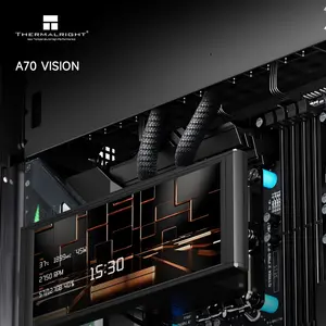 Thermalright TR-A70 Vision Case with 9.16-Inch LCD Display Black