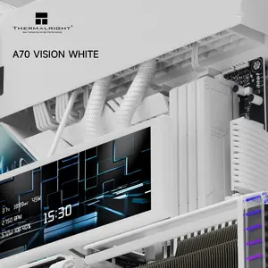 Thermalright TR-A70 Vision Case White with 9.16-Inch LCD Display