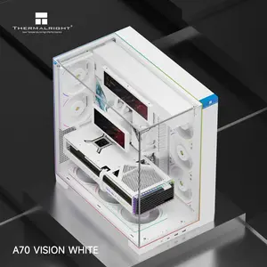 Thermalright TR-A70 Vision Case White with 9.16-Inch LCD Display