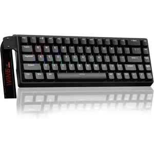 AULA Win68 HE Black Greywood Magnetic Switch Mechanical Gaming Keyboard