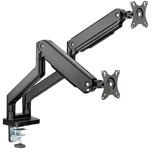 Twisted Minds Dual Monitor Heavy Duty Spring Assisted Monitor Arm USB Port TM-60-C012