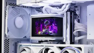 ASUS ROG Ryuo IV SLC 360 ARGB White 360mm AIO Liquid CPU Cooler OLED Display High Performance Gaming Cooler Intel AMD Support Aura Sync
