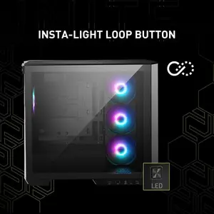 MSI MAG Pano M100R PZ Premium Mid-Tower Gaming PC Case - Tempered Glass, ARGB Fans, 360mm Radiator Support