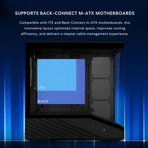 Lian Li Vector V100 Mini Micro-ATX Compact Gaming Case Black